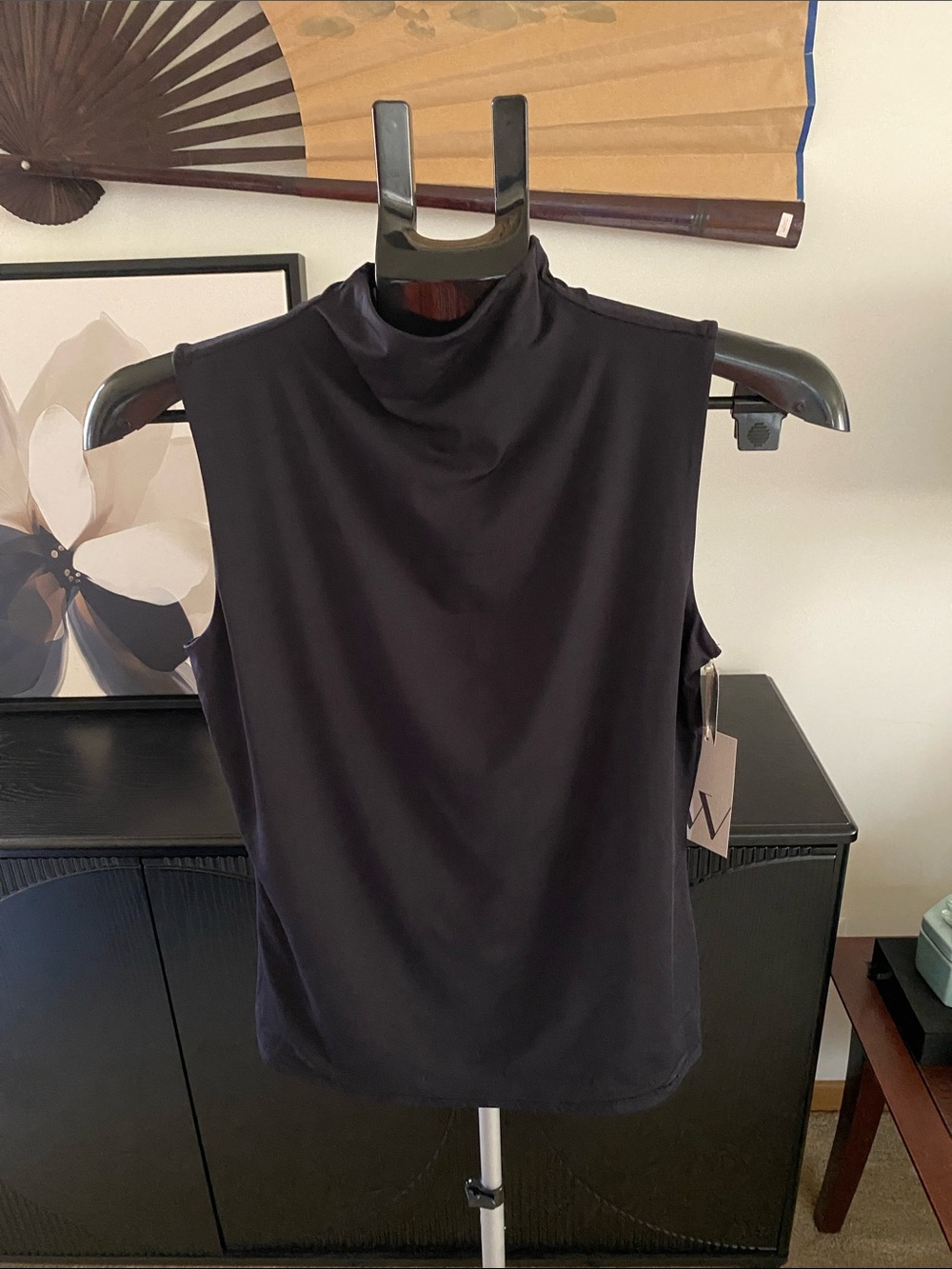 Worthington Ultra Smoothing Black Mock Neck Top